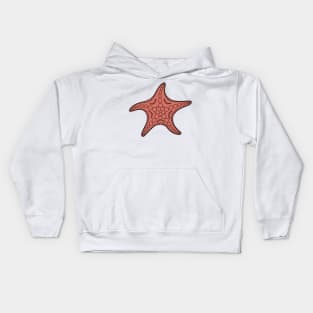 Starfish (black/coral) Kids Hoodie